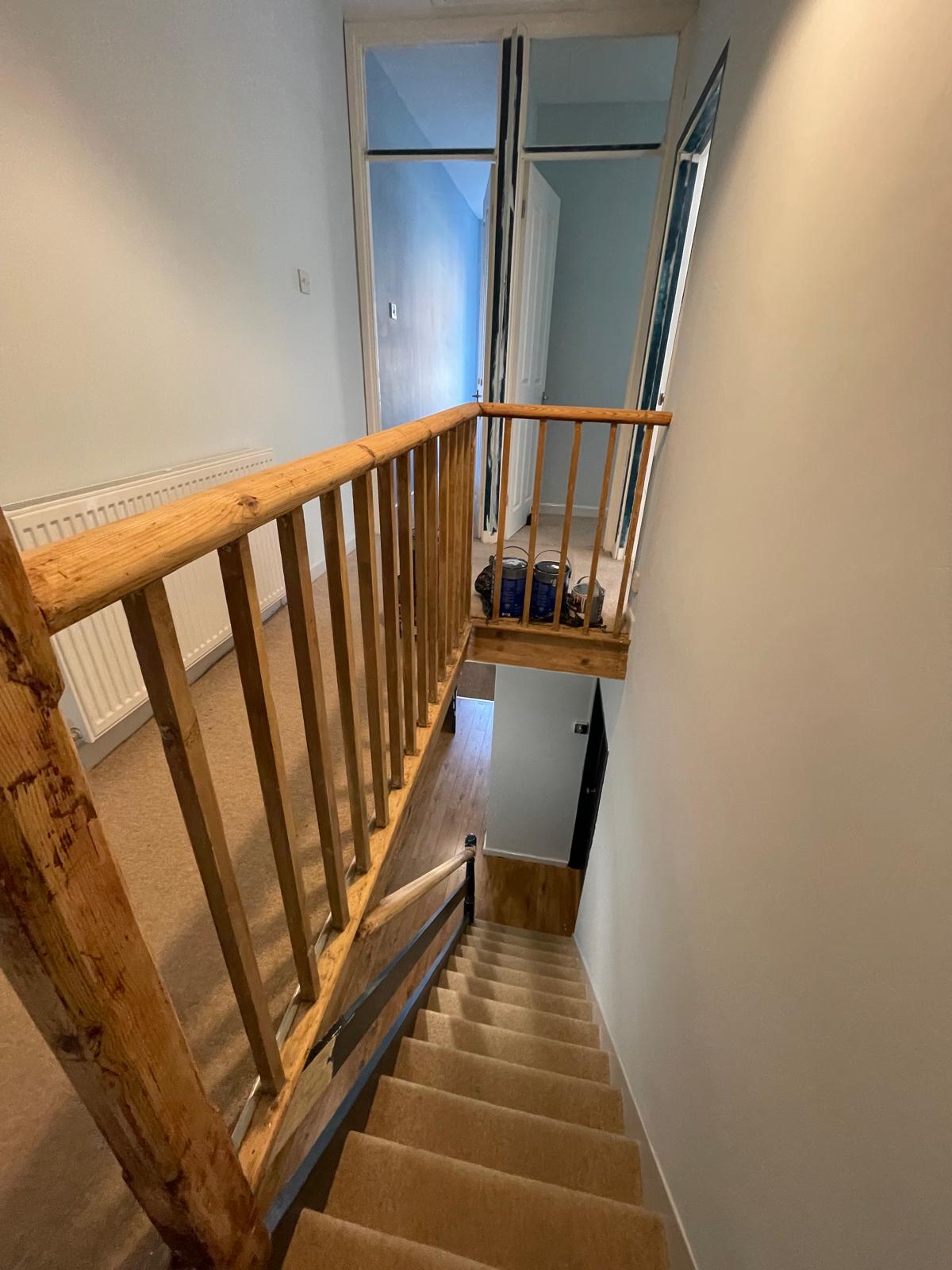 Home 32 Landing area interior painting Bristol BS7