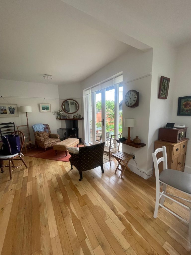 Living room interior painting project in Kellaway Avenue BS6 Bristol with clean neutral walls