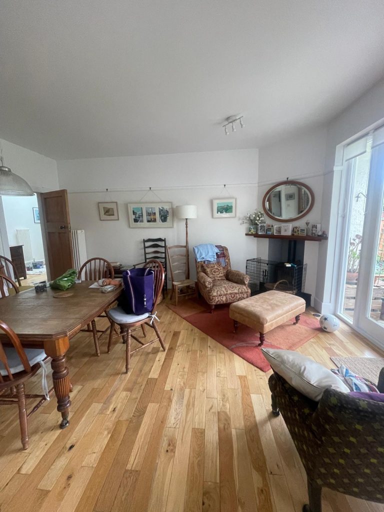 Living and dining room painting completed in Kellaway Avenue BS6 Bristol