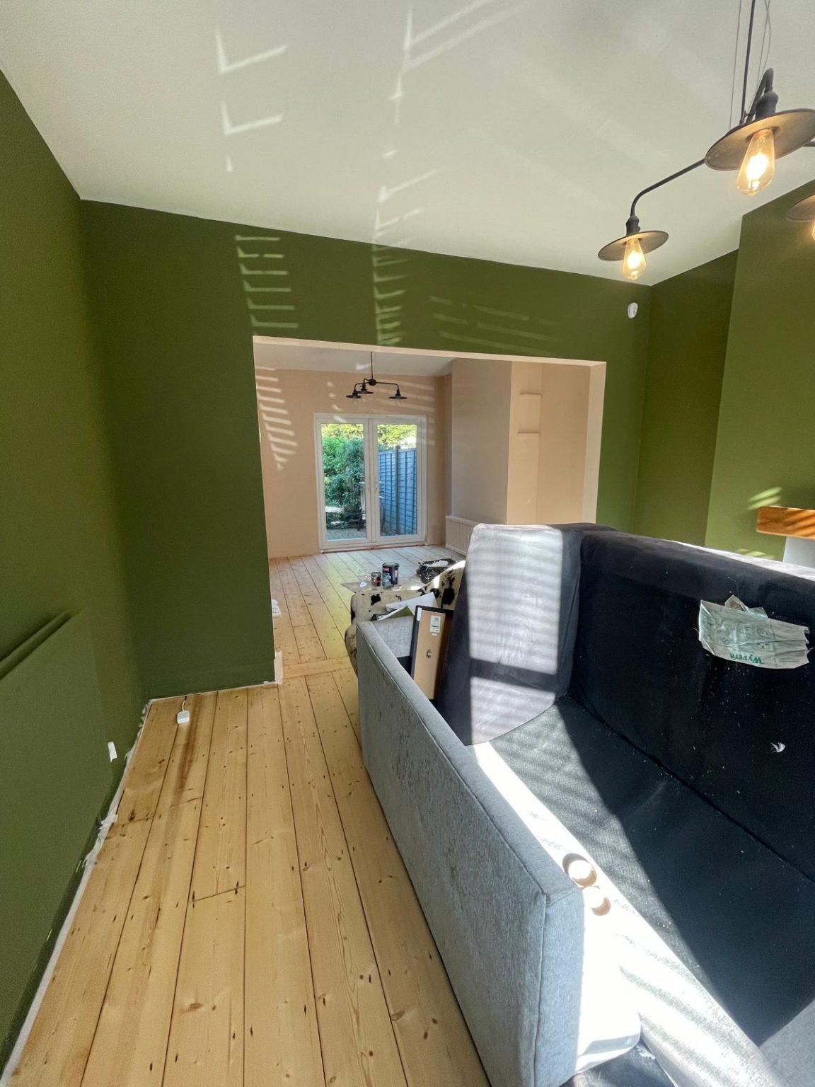 Home 19 interior painting in Bedminster BS3 showing clean finish and modern green walls