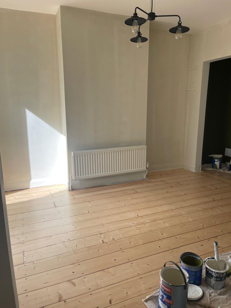 painting project in Bedminster BS3 showing clean empty room