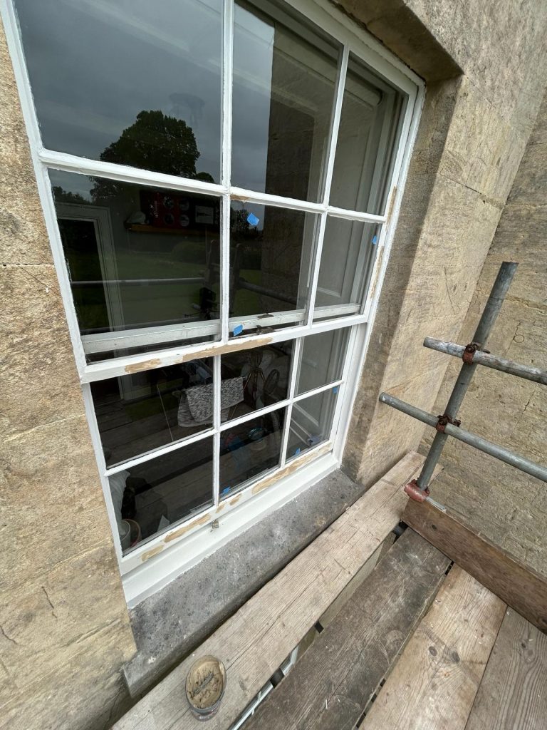 Finished-window-sill-repair-and-exterior-painting-in-Bristol