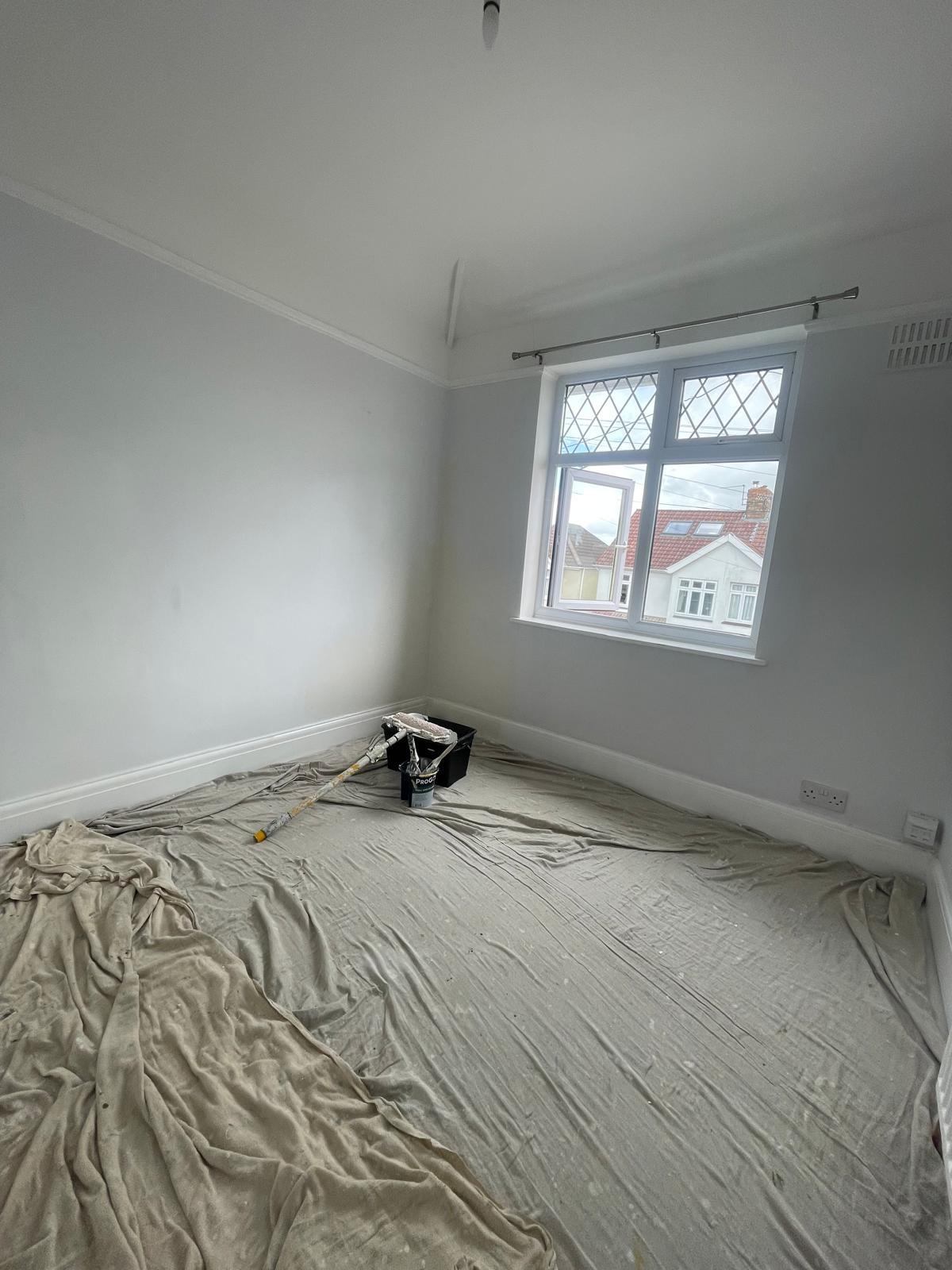Bedroom preparation and painting work in Southmead Bristol BS10